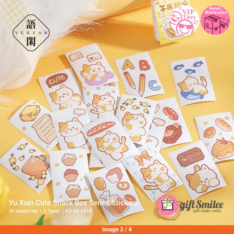 30 sheets Yu Series Stickers,scrapbook supplies,stickers labels  tags,elegant ephemera,journal ephemera,planner project,gift for love,SA-2418